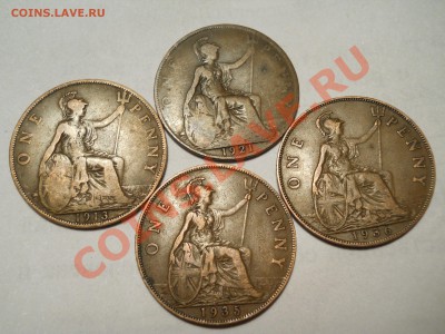 Оценка Англия и США. Старые - от 1913, Сохран! Много монет. - Пенни_1.JPG