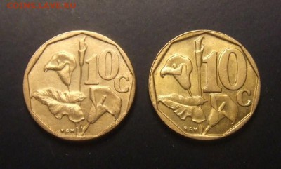 2 - ЮАР (набор - 10 центов; 1991 и 1997) (2 шт.) Р