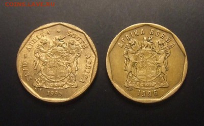2 - ЮАР (набор - 50 центов; 1995 и 1996) (2 шт.) А