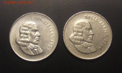 2 - ЮАР (набор - 20 центов; Ян Рибек) (2 шт.) А