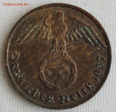 С 1 руб. III-й РЕЙХ 1 пфенниг 1937г. "F" БРОНЗА до 12.03 - IMG_0436.JPG