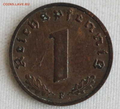 С 1 руб. III-й РЕЙХ 1 пфенниг 1938г. "F" БРОНЗА до 12.03 - IMG_0437.JPG
