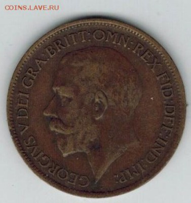 2 пенни Великобритания, 1917 до 12.03. 22-00 МСК - 18