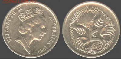 Австралия- 5 центов 1988, 21.00 мск 13.03.2016 - Австралия- 5 центов 1988