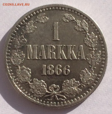 1 марка 1866 г. S, AU-UNC До 11.03.2016 г.,в 22.00 по МСК - 1-66