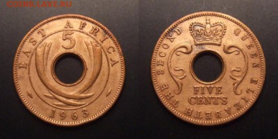 2 - Брит. Восточная Африка – 5 центов (1963) бронза (XF) №1