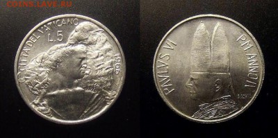 2 - Ватикан – 5 лир (1966) «Добрый пастырь»