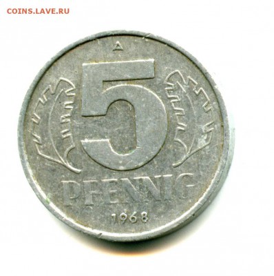 1 руб СТАРТ! 5 Пфенниг 1968 - img505