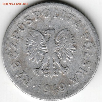 Польша. 50 грошей 1949 г. Al до 24.00 13.03.16 г. - Scan-160304-0020
