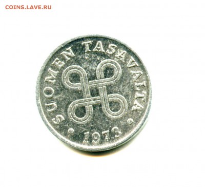 1 руб сарт! Иностранная монета 1 PENNI 1973 г - img564