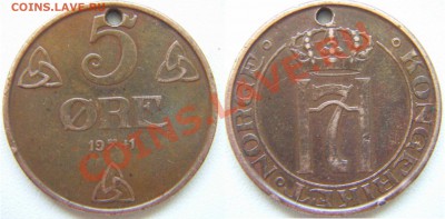 5 эре 1941.Норвегия - 5qre