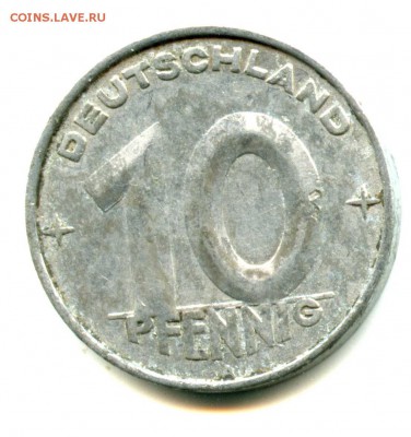 1 руб СТАРТ! 10 пфеннигов 1952 г - img565