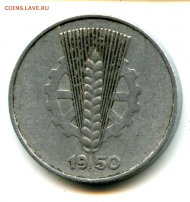 1 руб СТАРТ! 10 пфеннигов 1950 г - img568