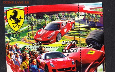 Малави 2010 феррари лист - 308