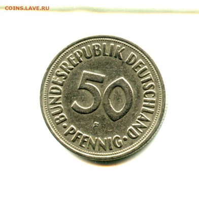 50 бундес пфенигов 1950 г ОЧЕНЬ ХОРОШЕЕ СОСТОЯНИЕ - img616
