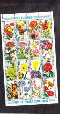 Гвинея Экв цветы лист - 135