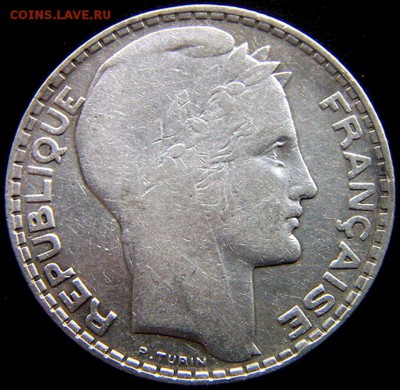 Франция_10 франков 1930. Серебро; до 07.03_22.16мск - 11035