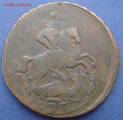 2 копейки 1758г 1757г, Перечеркан из облачной копейки - DSC08929.JPG
