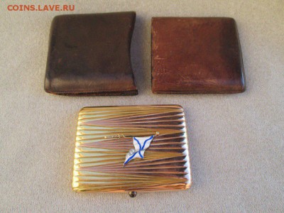 Портсигар с чехлом (кожа), фаберже H.W. - 7AgyRykg4_8