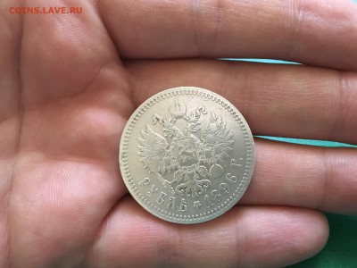 1 рубль 1896 года, гурт (*) - image