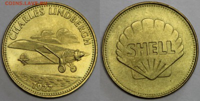 жетон Shell История воздухоплавания Чарлз Линдберг до 13.03 - IMG_7373.JPG