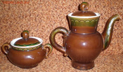 чайник и сахарница Конаково советский период - P1010027.JPG