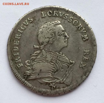 2 талера. 1750г. (Пруссия) До 13 марта в 22:00 - аверс