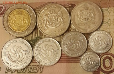 Набор монет Грузии. 8 монет. 1993,2006. До 15.03.2016 в 22.0 - 20160310_190528-1