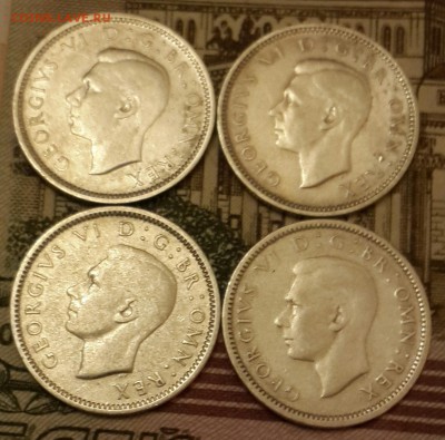 Англия. Георг 6. 6 пенсов 1937,1938,1939,1944. Серебро. С 1р - 20160310_200852-1