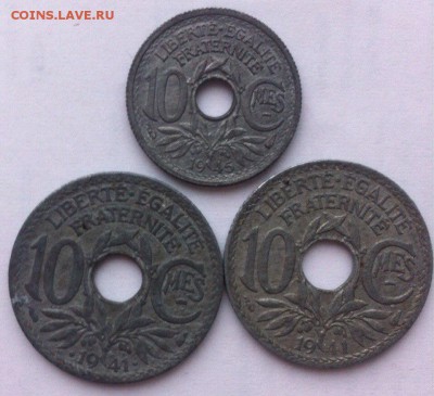 10 сантимов 1941 и 1945,три монеты - eFYxc3t_9Wo