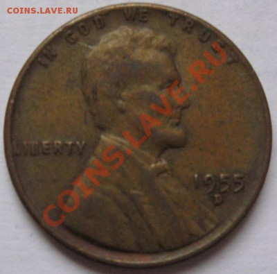 1 цент США 1955 D - Изображение 012