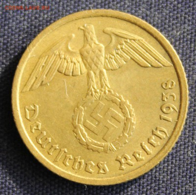 С 1 руб. III-й РЕЙХ 10 пфеннигов  1938г."А" БРОНЗА  17.03 - IMG_0495.JPG