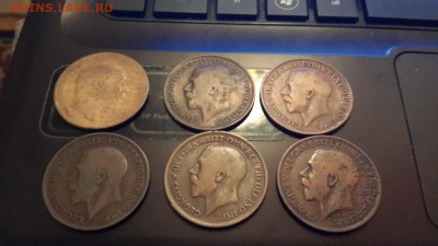 ONE PENNY(Великобрит)Короткий Блиц. 6 шт.1909,13,14,15,16,21 - 4
