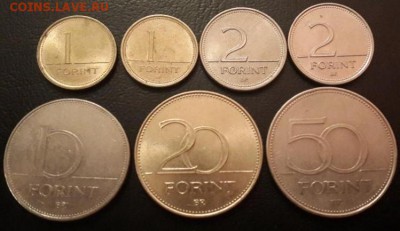 Венгерские форинты: 1,1,2,2,10,20,50 Короткий Блиц.13.03 - 1