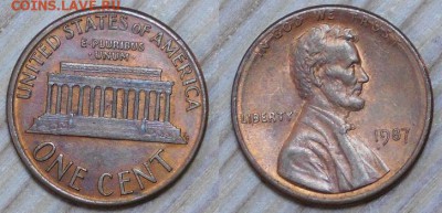 США 1 цент, 10 шт. по 1р. до 15.03.2016 22-00 - 1987.JPG