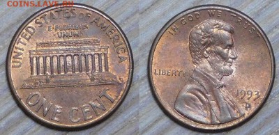США 1 цент, 10 шт. по 1 р. до 15.03.2016 22-00 - 1993 d.JPG