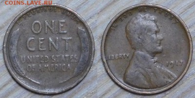 США 1 цент 1917 год с 1р. до 15.03.2016 22-00 - 1917.JPG