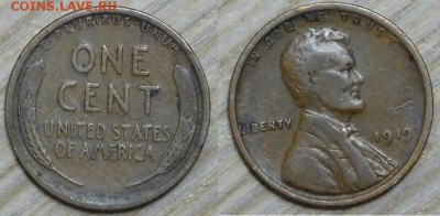 США 1 цент 1919 год с 1р. до 15.03.2016 22-00 - 1919.JPG