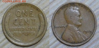 США 1 цент 1919(2) год с 1р. до 15.03.2016 22-00 - 1919-2.JPG