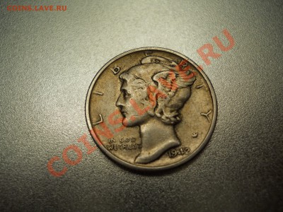 Серебро. Три дайма США 1941, 42 и 45.  До 23.10.20 21-00 Мск - DSCN0214 Дайм 42.JPG