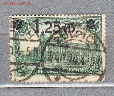 Германия Рейх 1922 надпечатка 1,25 - 6