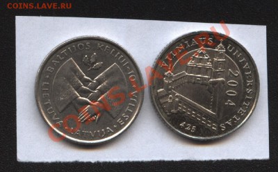 Литва 1 лит 2 шт. юбилейка 1999г. и 2004г. до 23.10. 21-00мс - Изображение 272