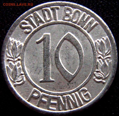 Германия. Город Бонн_10 пфеннигов 1920; до 12.03_22.36мск - 9745