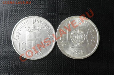 Португалия (1928) и её колония - Индия (1935). Серебро. - Portugal.India.Rv
