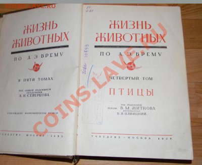 Книга "Жизнь Животных" по А.Э. Брему 1937 год - Изображение 575