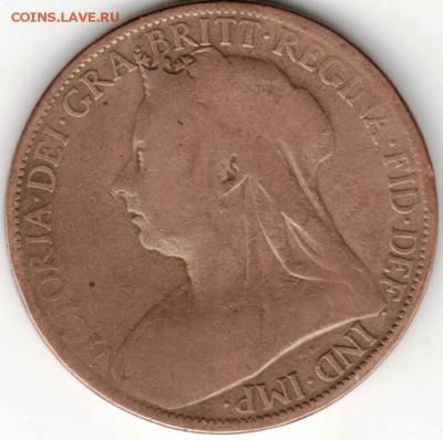 Великобритания. 1 пенни 1901 г. до 24.00 19.03.16 г. - Scan-160312-0006