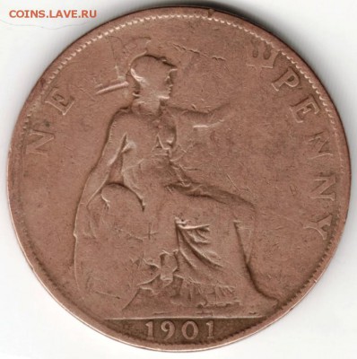 Великобритания. 1 пенни 1901 г. до 24.00 19.03.16 г. - Scan-160311-0006