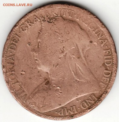 Великобритания. 1 пенни 1901 г. до 24.00 19.03.16 г. - Scan-160312-0007