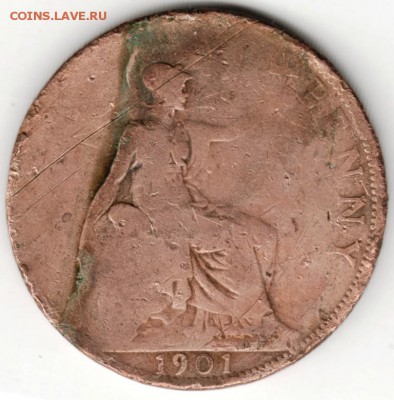 Великобритания. 1 пенни 1901 г. до 24.00 19.03.16 г. - Scan-160311-0007