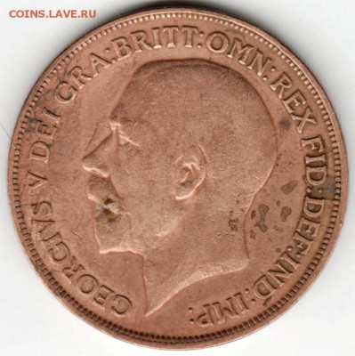 Великобритания. 1 пенни 1918 г. до 24.00 19.03.16 г. - Scan-160312-0008